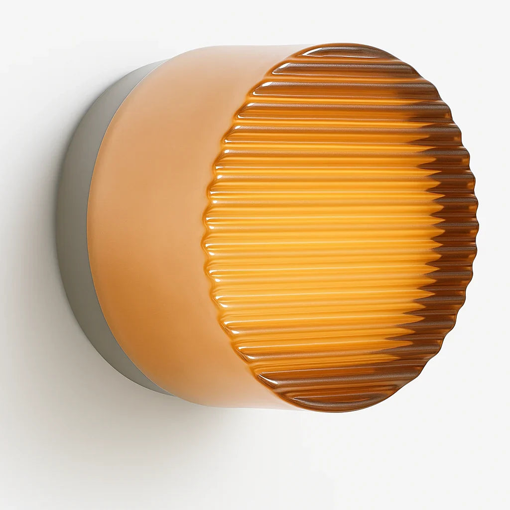 Neutral Dimmable Sculpted Shade Wall Lamp