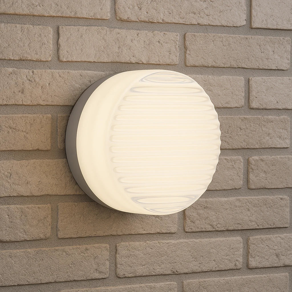 Neutral Dimmable Sculpted Shade Wall Lamp