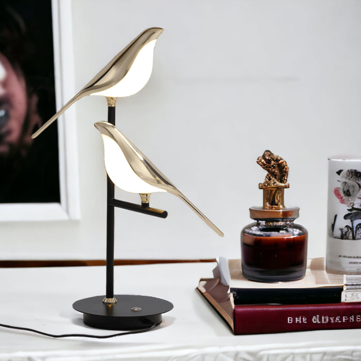 Nordic Golden Bird LED Table Lamp