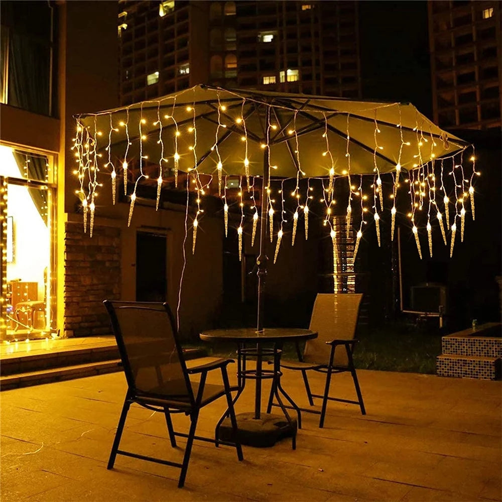 Christmas LED Icicle Fairy Lights