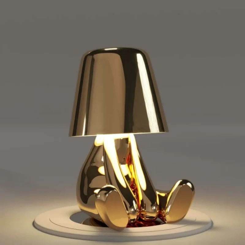 Rechargeable Touch-Control Sculptural Desk Lamp