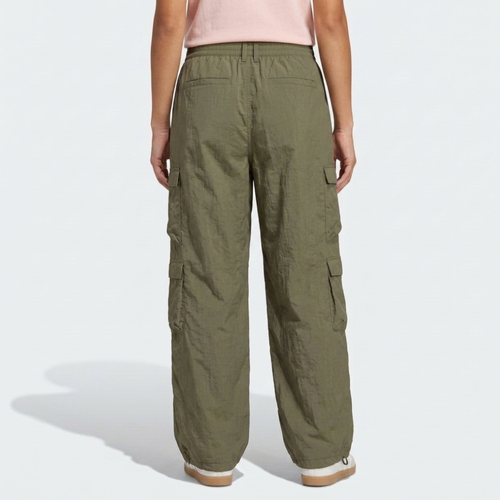 Essential Army Green Parachute Cargo Pants