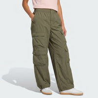 Army Green Parachute Cargo Pants