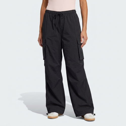 Essential Black Parachute Cargo Pants