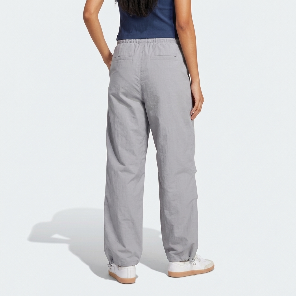 Essential Light Grey Parachute Pants