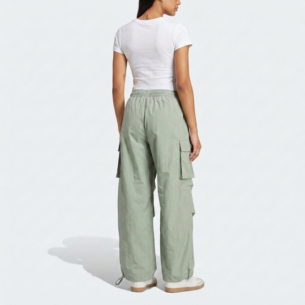 Essential Light Mint Parachute Cargo Pants