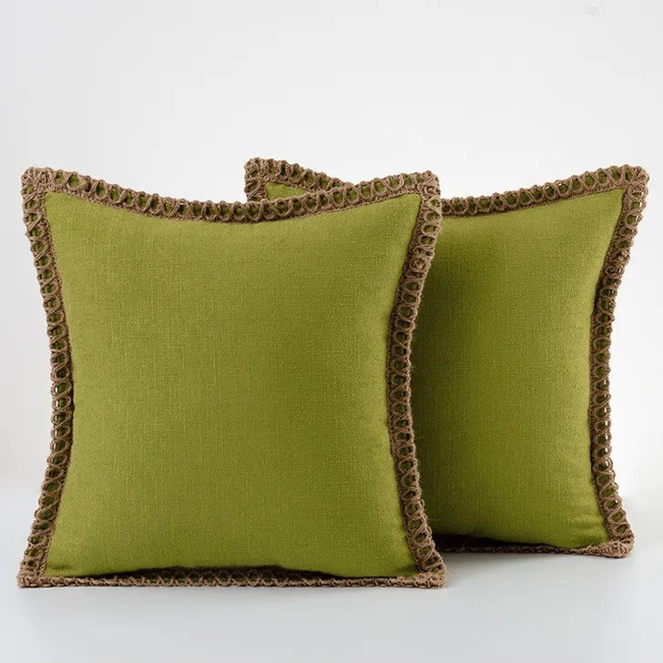 Cotton Linen Decorative Pillow Cover