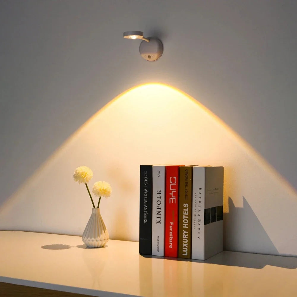 Rotating 360-Degree Motion-Sensor Spotlight