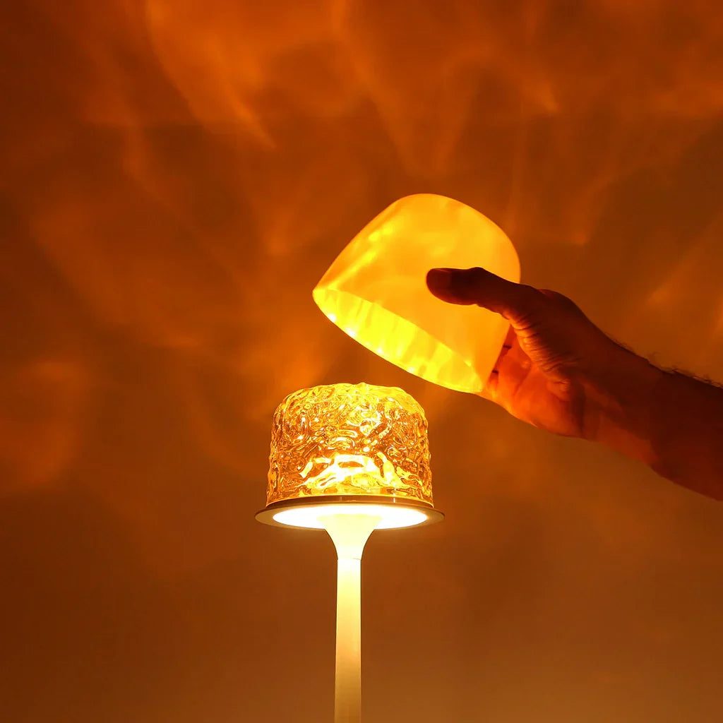 Wireless Aurora-Effect Night Light and Table Lamp