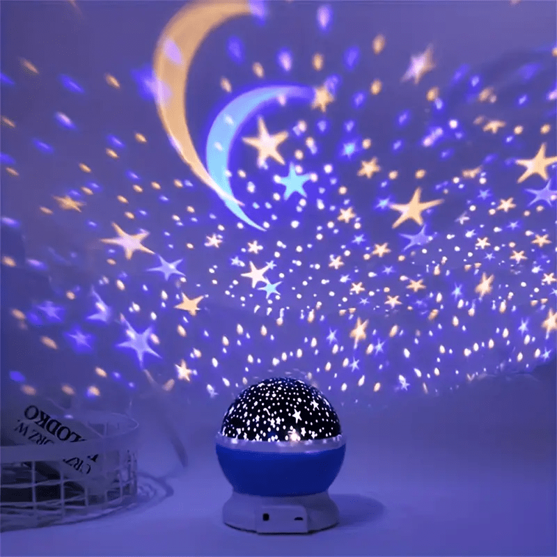 LED Night Light Rotating Star Projector Lamp for Children's Bedroom