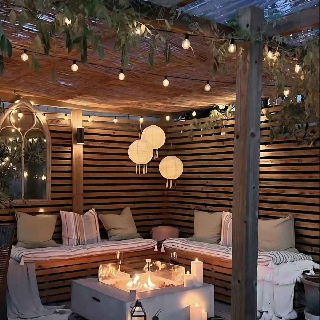 Solar-Charged Hanging Garden Lantern