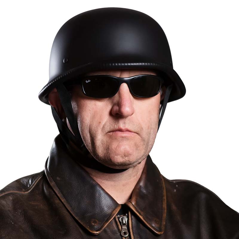 Outlaw Motorcycle Half Face Helmet, ECE and DOT Approved