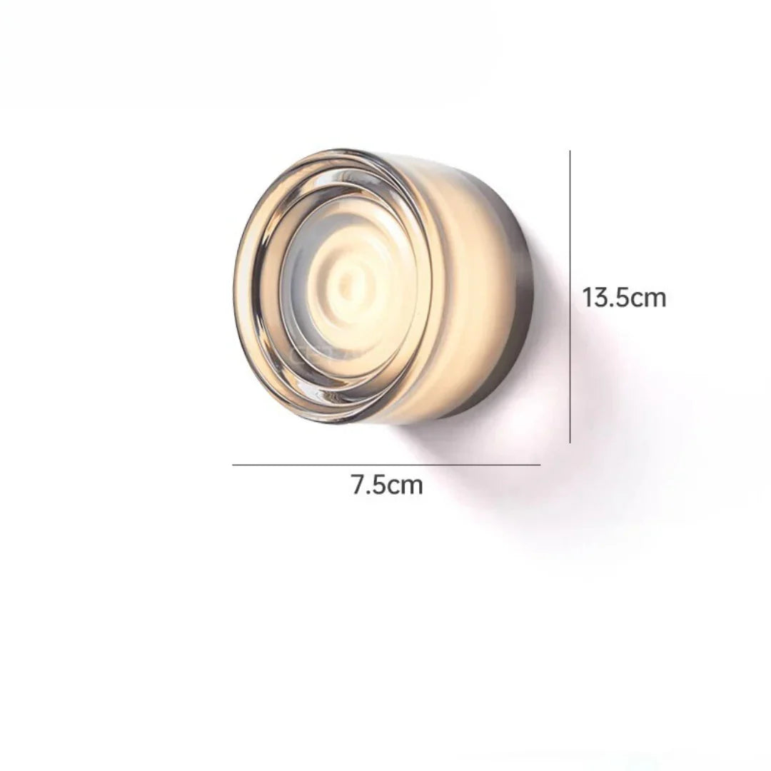 Neutral Dimmable Sculpted Shade Wall Lamp