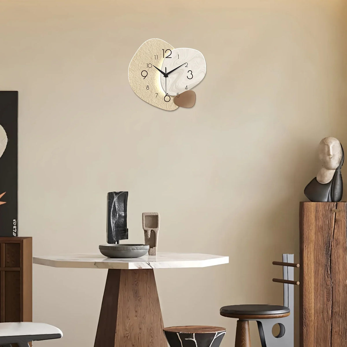 Modern Simple Wall Clock, Silent Quartz Design