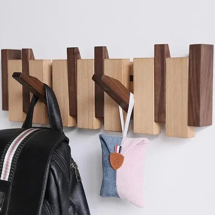 Simplicity Wooden Key Coat Rack