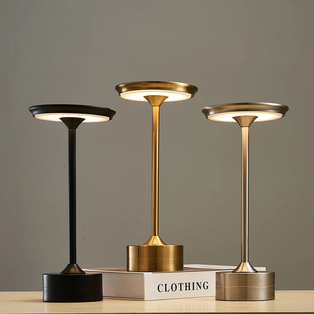 Touch-Control Metal LED Table Lamp