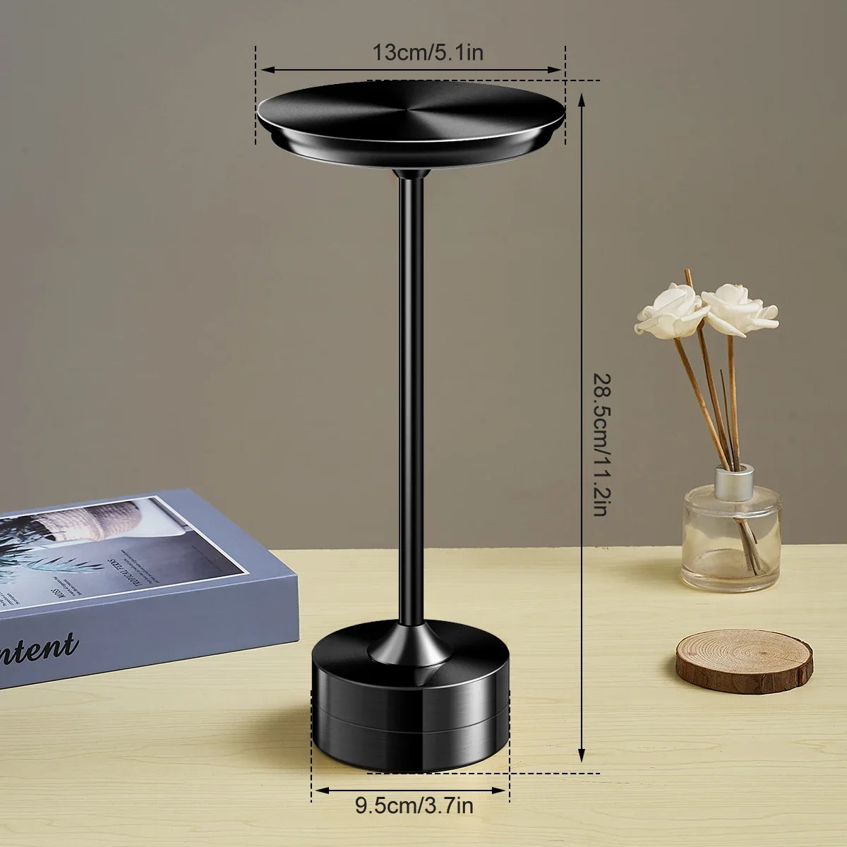 Touch-Control Metal LED Table Lamp
