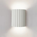 Ribbed Resin Nordic Wall Sconce for Modern Interiors