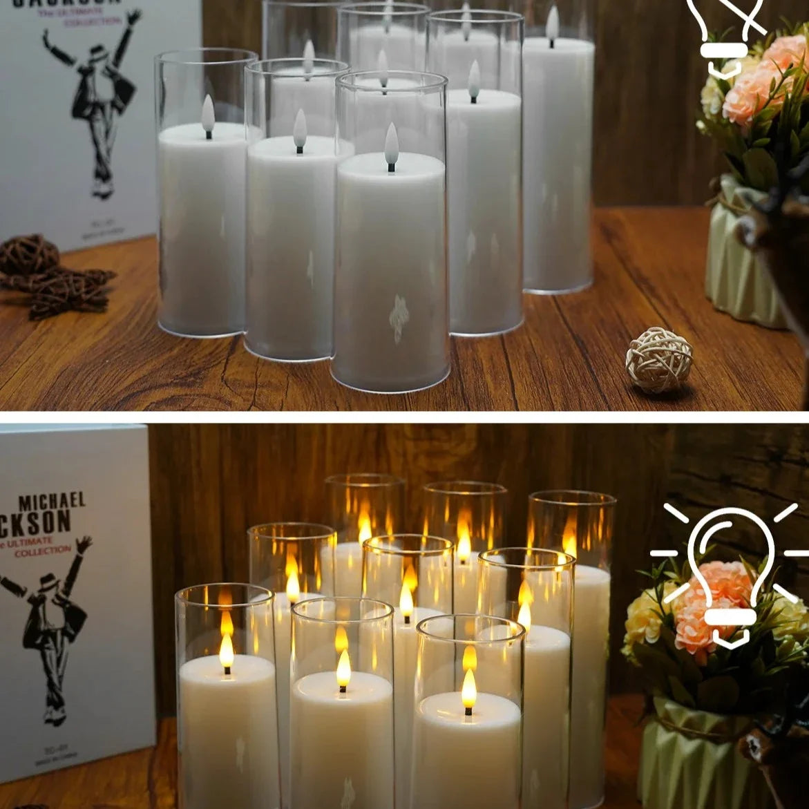9-Piece Remote Control Flameless Candle Set