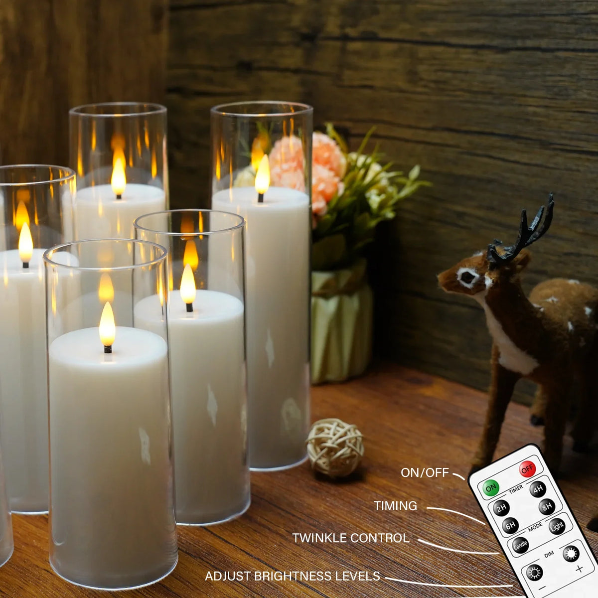 9-Piece Remote Control Flameless Candle Set