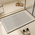 Quick-Dry PVC Bathroom Floor Mat, Non-Slip Rubber Base
