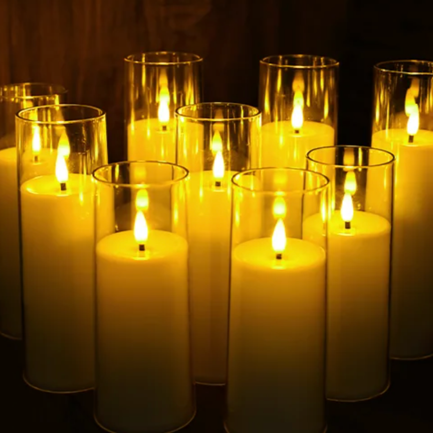 9-Piece Remote Control Flameless Candle Set