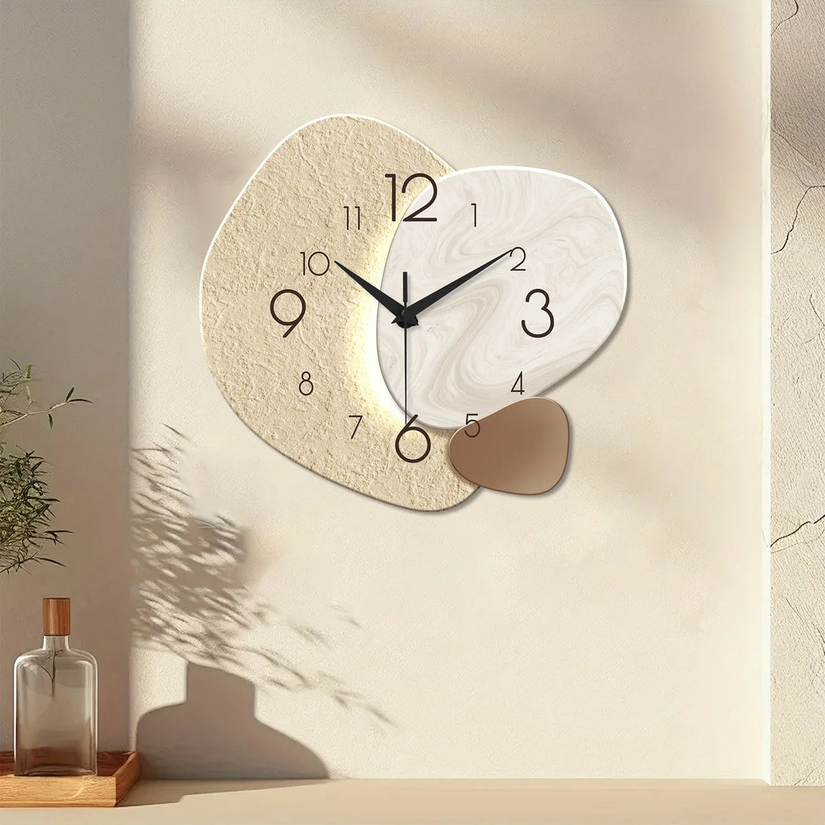 Modern Simple Wall Clock, Silent Quartz Design