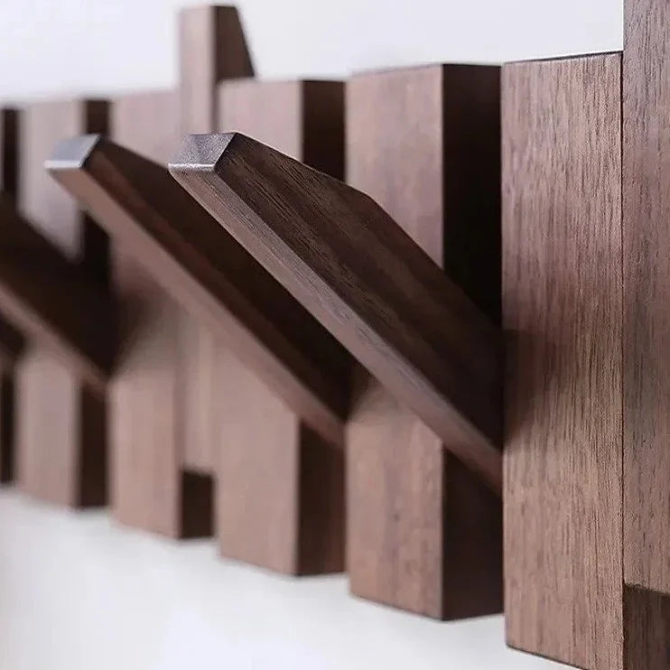 Simplicity Wooden Key Coat Rack