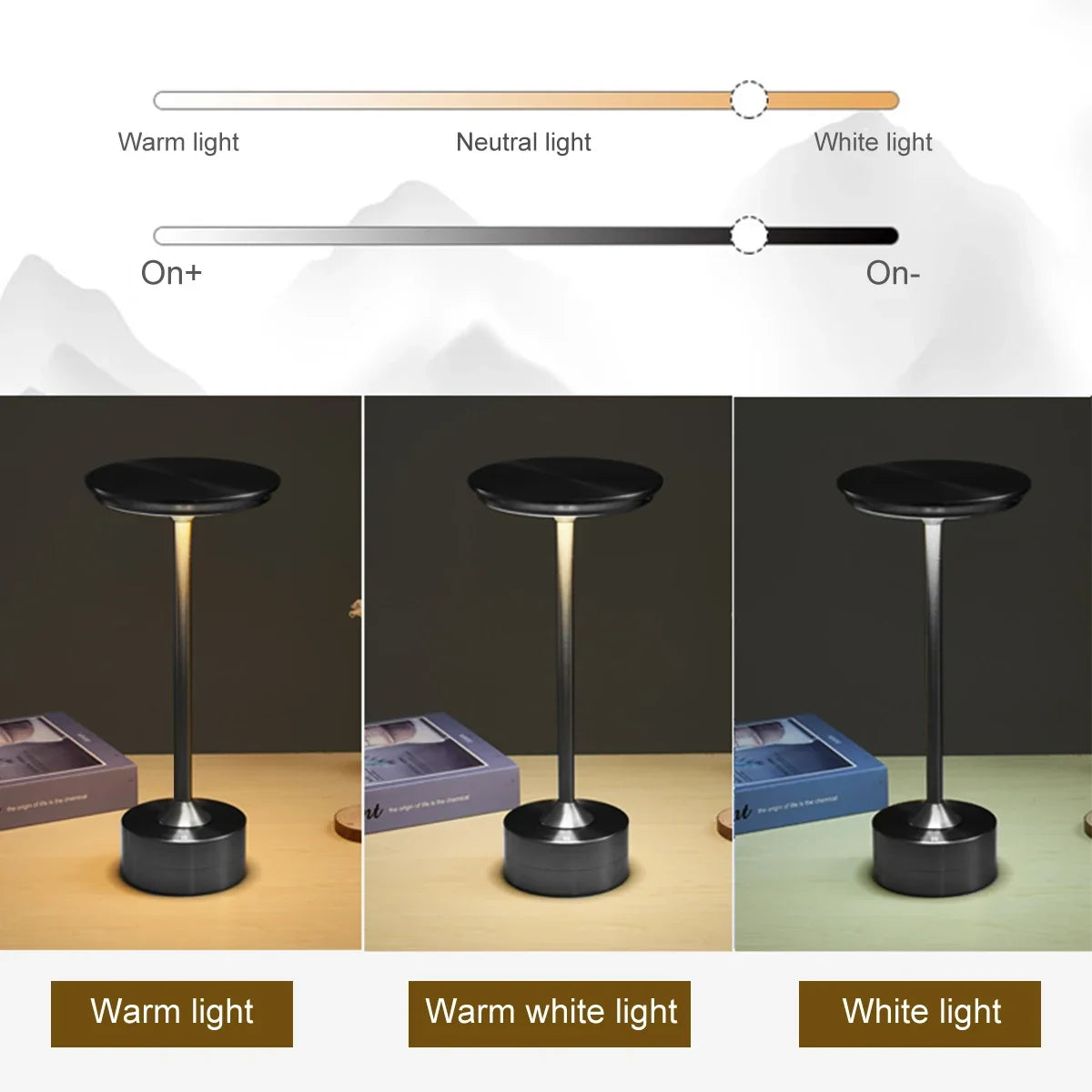 Touch-Control Metal LED Table Lamp