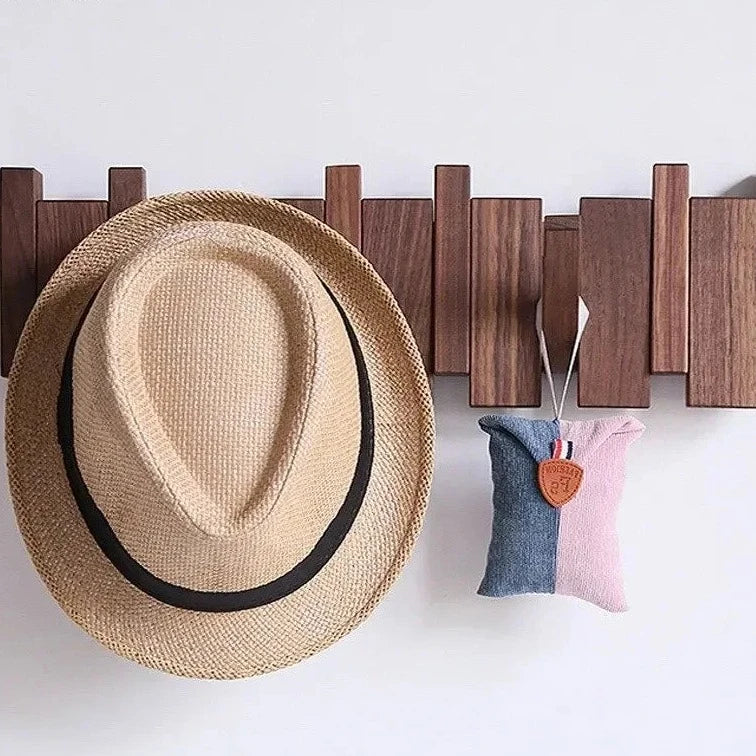 Simplicity Wooden Key Coat Rack
