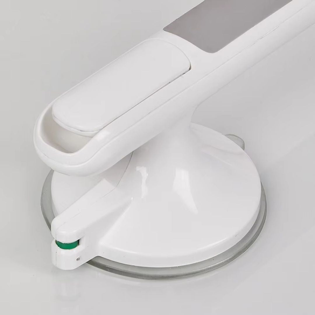Tool-Free Shower Safety Grab Bar with Lock Indicator