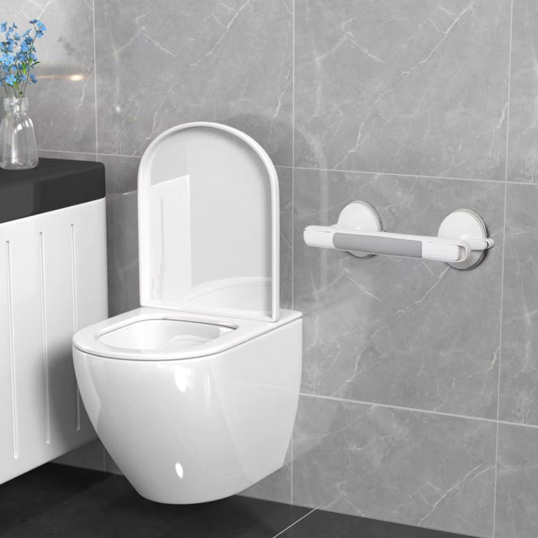 Tool-Free Shower Safety Grab Bar with Lock Indicator