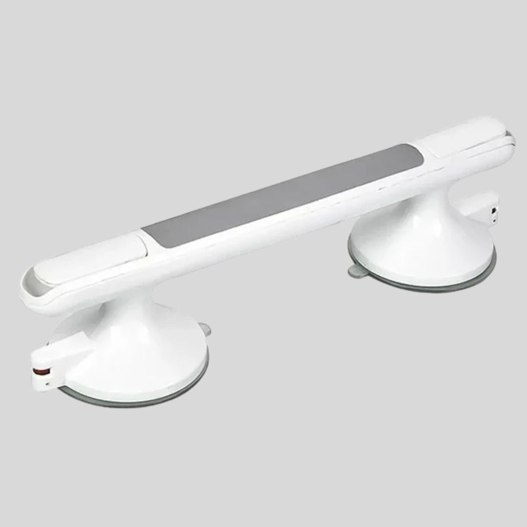 Tool-Free Shower Safety Grab Bar with Lock Indicator