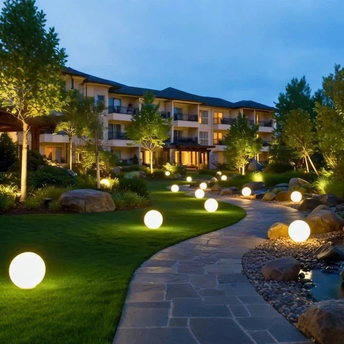 Moon Color-Changing Spherical Outdoor Garden Light
