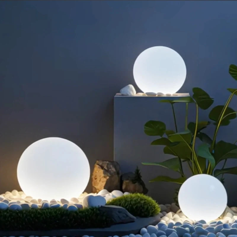 Moon Color-Changing Spherical Outdoor Garden Light