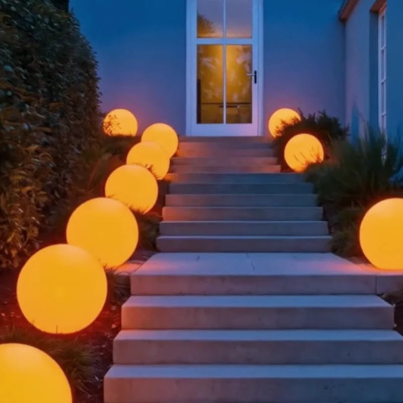 Moon Color-Changing Spherical Outdoor Garden Light