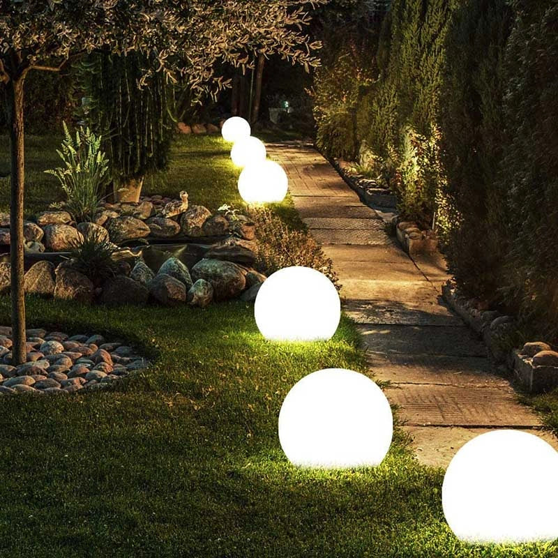 Moon Color-Changing Spherical Outdoor Garden Light