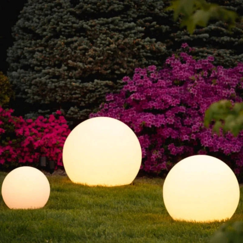 Moon Color-Changing Spherical Outdoor Garden Light