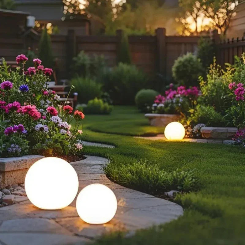 Moon Color-Changing Spherical Outdoor Garden Light