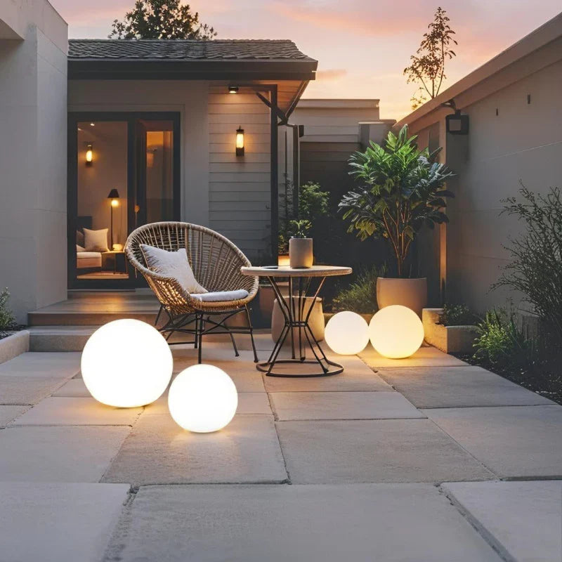 Moon Color-Changing Spherical Outdoor Garden Light