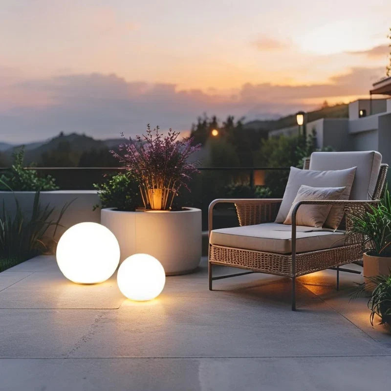 Moon Color-Changing Spherical Outdoor Garden Light