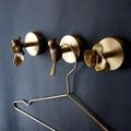Solid Brass Animal Wall Hook, Gold Finish