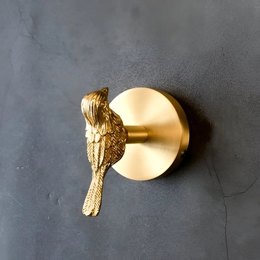 Solid Brass Animal Wall Hook, Gold Finish
