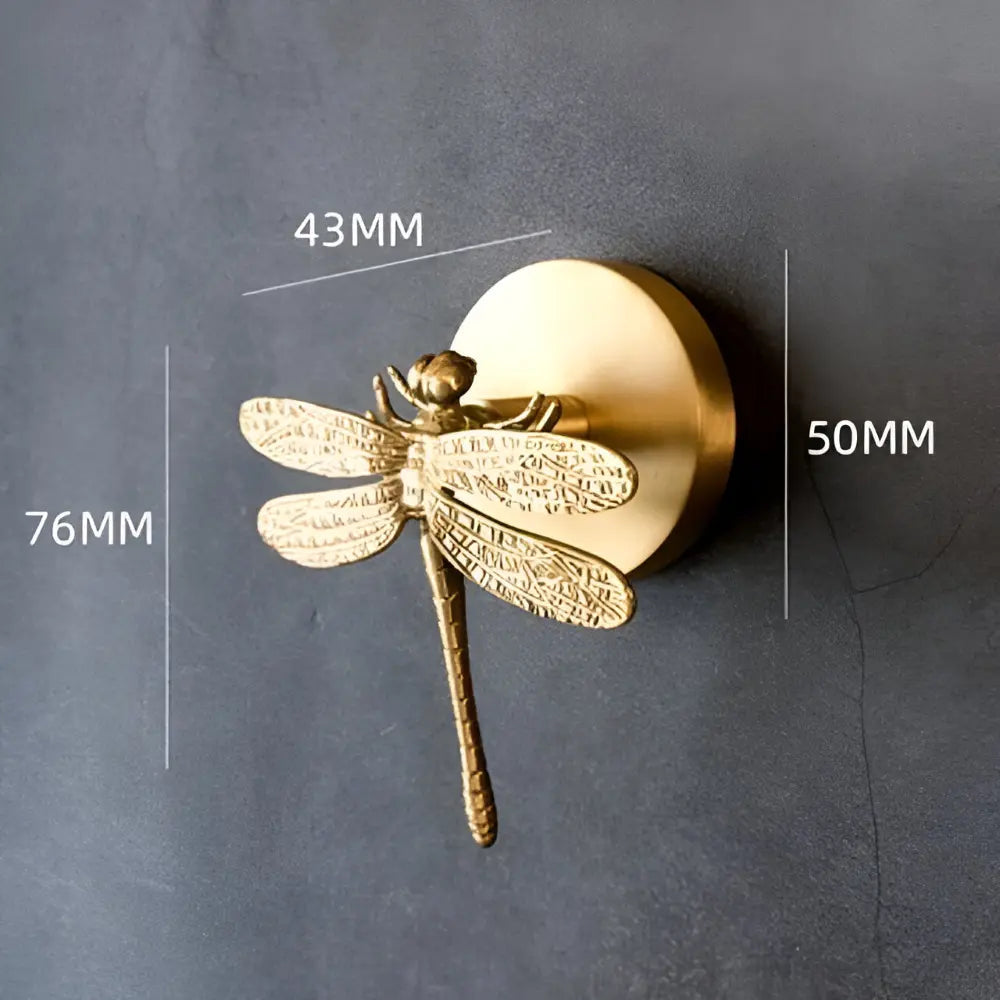 Solid Brass Animal Wall Hook, Gold Finish