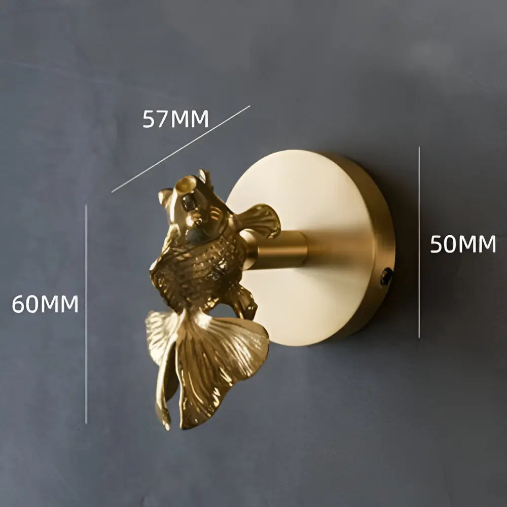 Solid Brass Animal Wall Hook, Gold Finish
