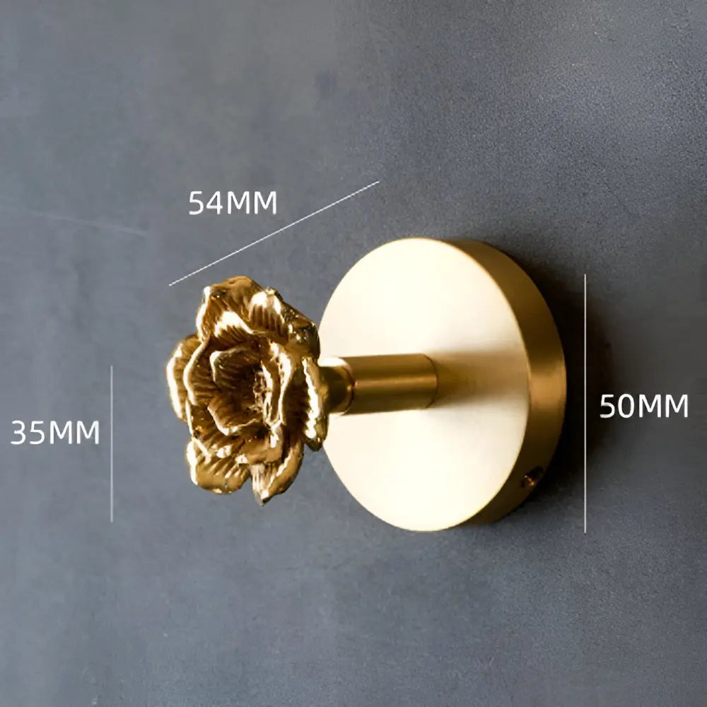 Solid Brass Animal Wall Hook, Gold Finish