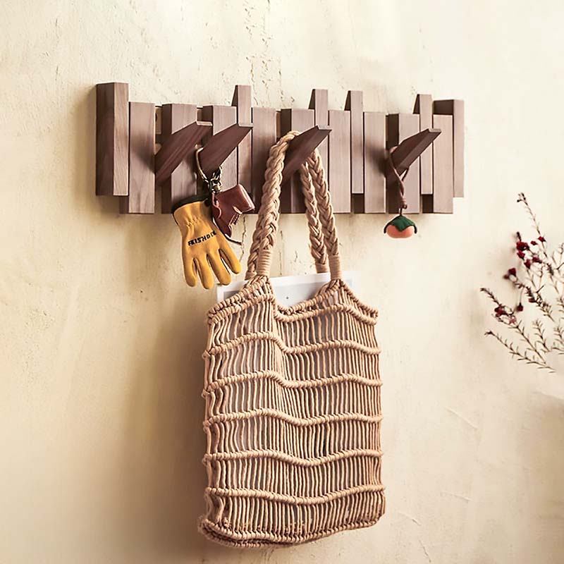 Timeless Scandinavian Wooden Coat Hooks for Wall