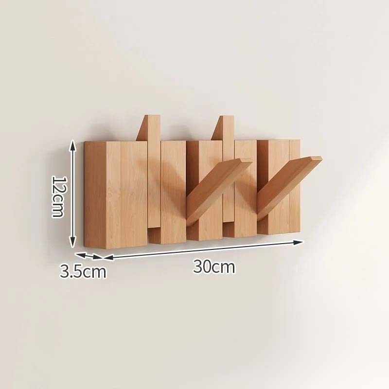 Timeless Scandinavian Wooden Coat Hooks for Wall