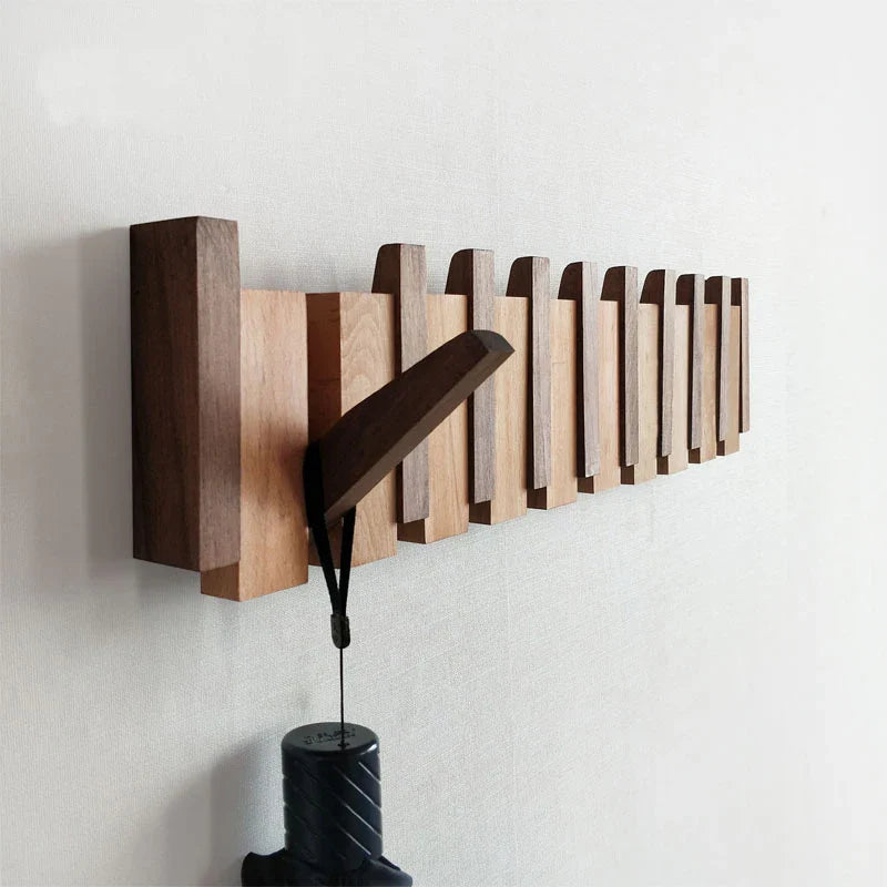 Timeless Scandinavian Wooden Coat Hooks for Wall