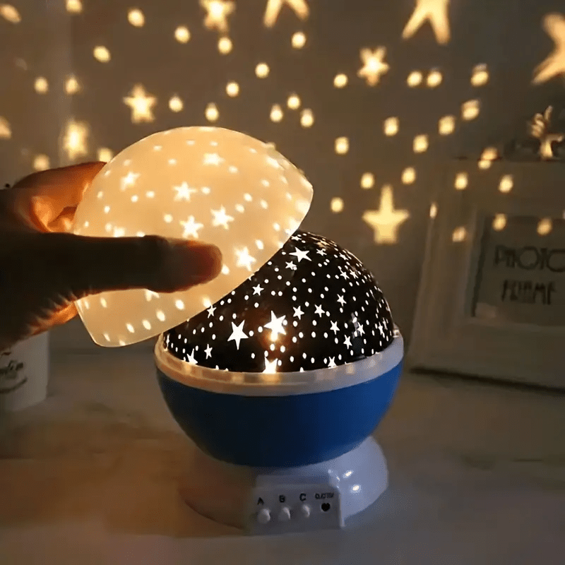 LED Night Light Rotating Star Projector Lamp for Children's Bedroom